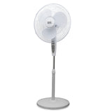 Black+Decker 18-In. 3-Speed Oscillating Stand Fan with Remote, BFSR18, White
