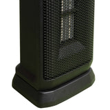 Comfort Glow CEH625 1500-Watt-Max Portable Oscillating Ceramic Fan Tower Heater with Thermostat, Black