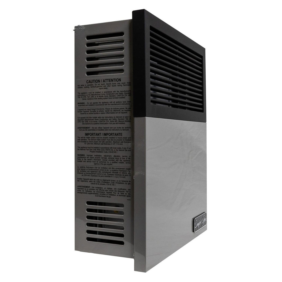 Comfort Glow 17000 BTU Direct-Vent Propane Wall Heater with Vent Kit, Matchless Piezo Ignition with T-Stat Control Knob, 500 Sq. Ft, DVP17