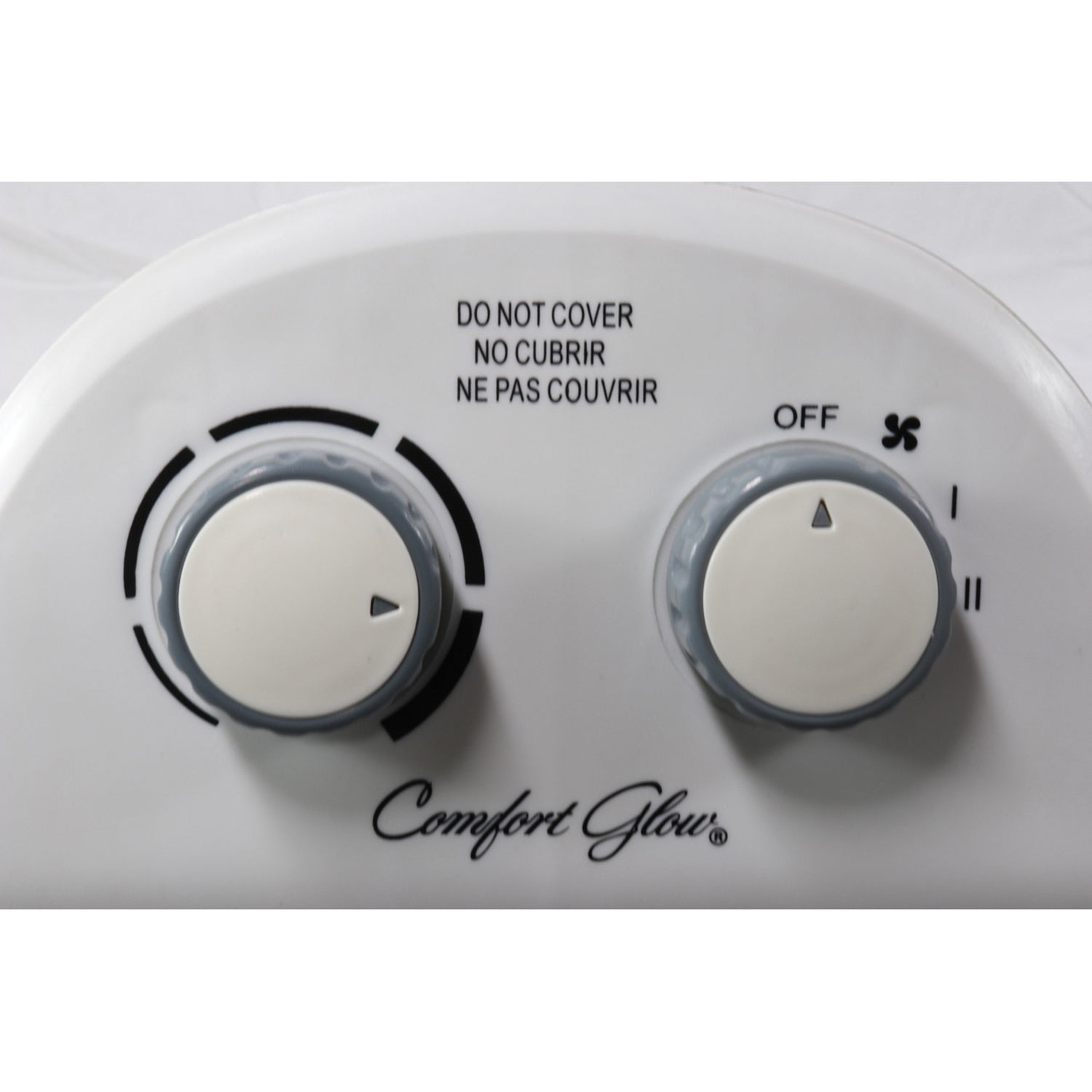 Comfort Glow EFH1518 1500-Watt-Max Portable Electric Fan Heater with Thermostat, White