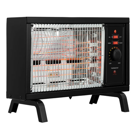 Comfort Glow Portable Electric Radiant Space Heater, 1500/750 Watts, 5120 BTUs, Safety Features, 72-In. Cord