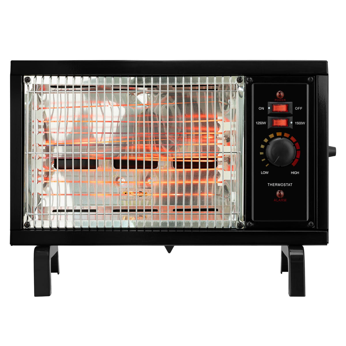 Comfort Glow Portable Electric Radiant Space Heater, 1500/750 Watts, 5120 BTUs, Safety Features, 72-In. Cord