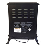 Comfort Glow Ashton Freestanding Portable Electric Fireplace Stove Heater with Blower, 1500/750 Watts, 4800 BTUs, 3D Flame Effect, 6-Ft. Cord