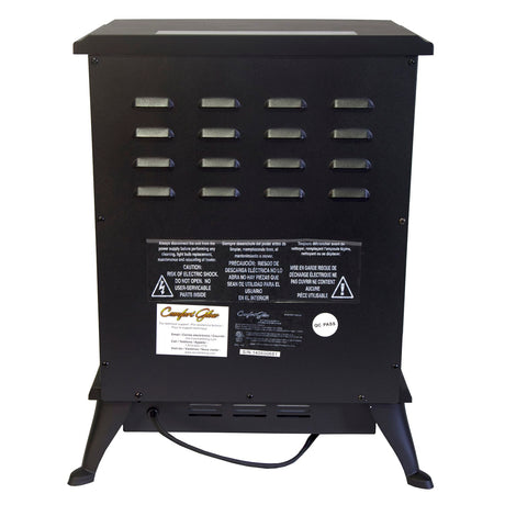 Comfort Glow Ashton Freestanding Portable Electric Fireplace Stove Heater with Blower, 1500/750 Watts, 4800 BTUs, 3D Flame Effect, 6-Ft. Cord