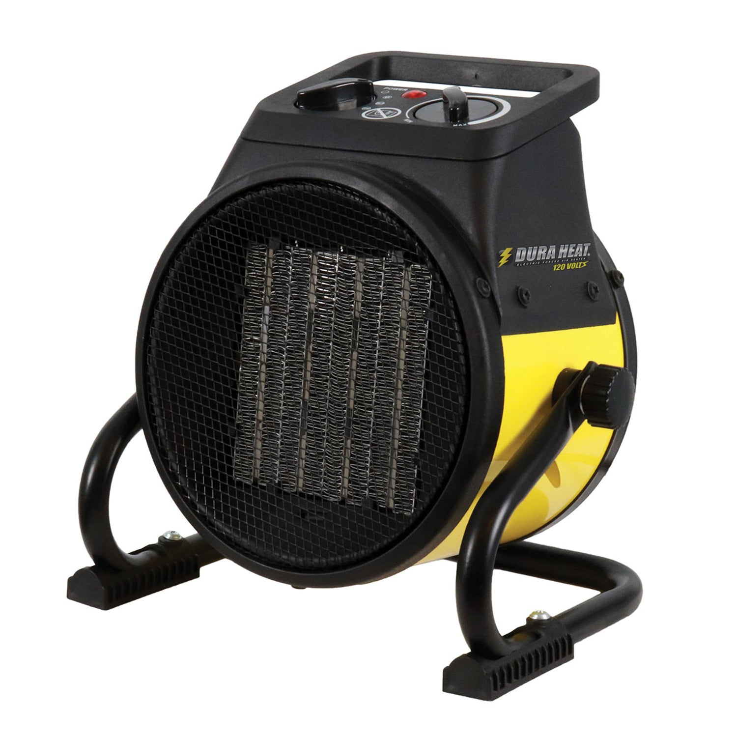 Dura Heat EUH1465 1500-Watt-Max Portable Electric Forced-Air Utility Heater with Tilting Base, Yellow and Black