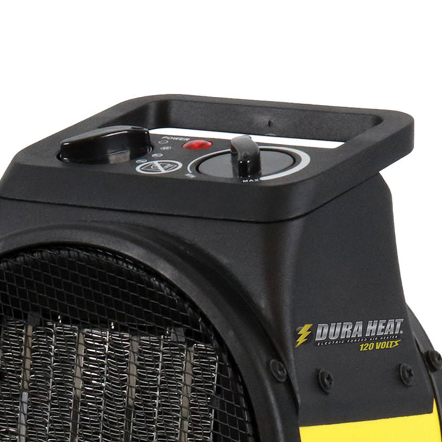 Dura Heat EUH1465 1500-Watt-Max Portable Electric Forced-Air Utility Heater with Tilting Base, Yellow and Black