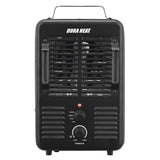 Dura Heat 1500-Watt-Max Portable Milkhouse-Style Heater and Fan, with Thermostat and Anti-Freeze Setting, Black, EUH343