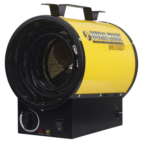 Dura Heat 240-Volt Portable Electric Garage Heater and Fan Combo, 4800 Watts, High/Fan Only, 16400 BTUs, Thermostat, Mounting Kit, 6-Ft. Cord