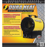 Dura Heat 240-Volt Portable Electric Garage Heater and Fan Combo, 4800 Watts, High/Fan Only, 16400 BTUs, Thermostat, Mounting Kit, 6-Ft. Cord