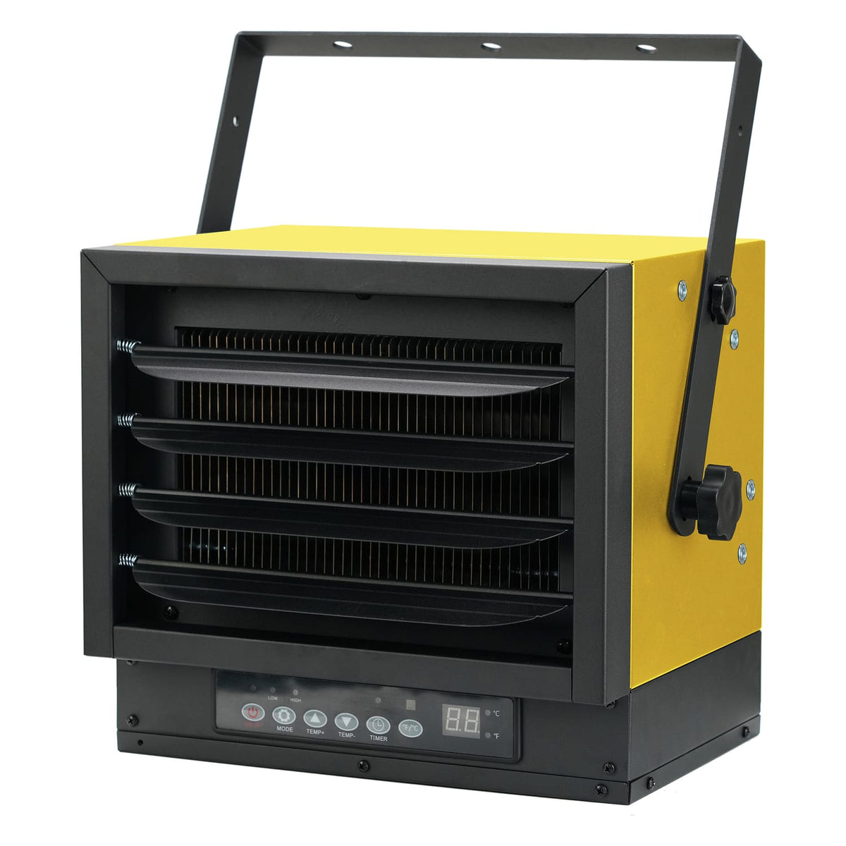 Dura Heat 240-Volt Hardwired Electric Garage Heater and Fan Combo, 7500 Watts, 25500 BTUs, Mounting Kit, Remote with Adjustable Thermostat