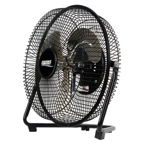 Seasons Comfort 9-In. 3-Speed High-Velocity Heavy-Duty Floor Fan, FHV09, Black