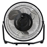 Seasons Comfort 9-In. 3-Speed High-Velocity Heavy-Duty Floor Fan, FHV09, Black