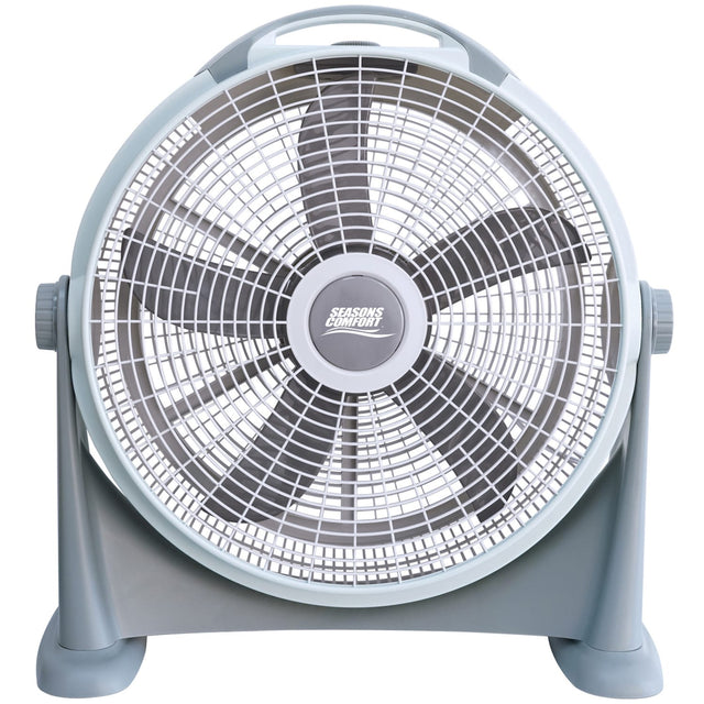 Seasons Comfort FHV120 20-In. 3-Speed High-Velocity Heavy-Duty Air-Circulator Floor Fan with 340° Tilting Head