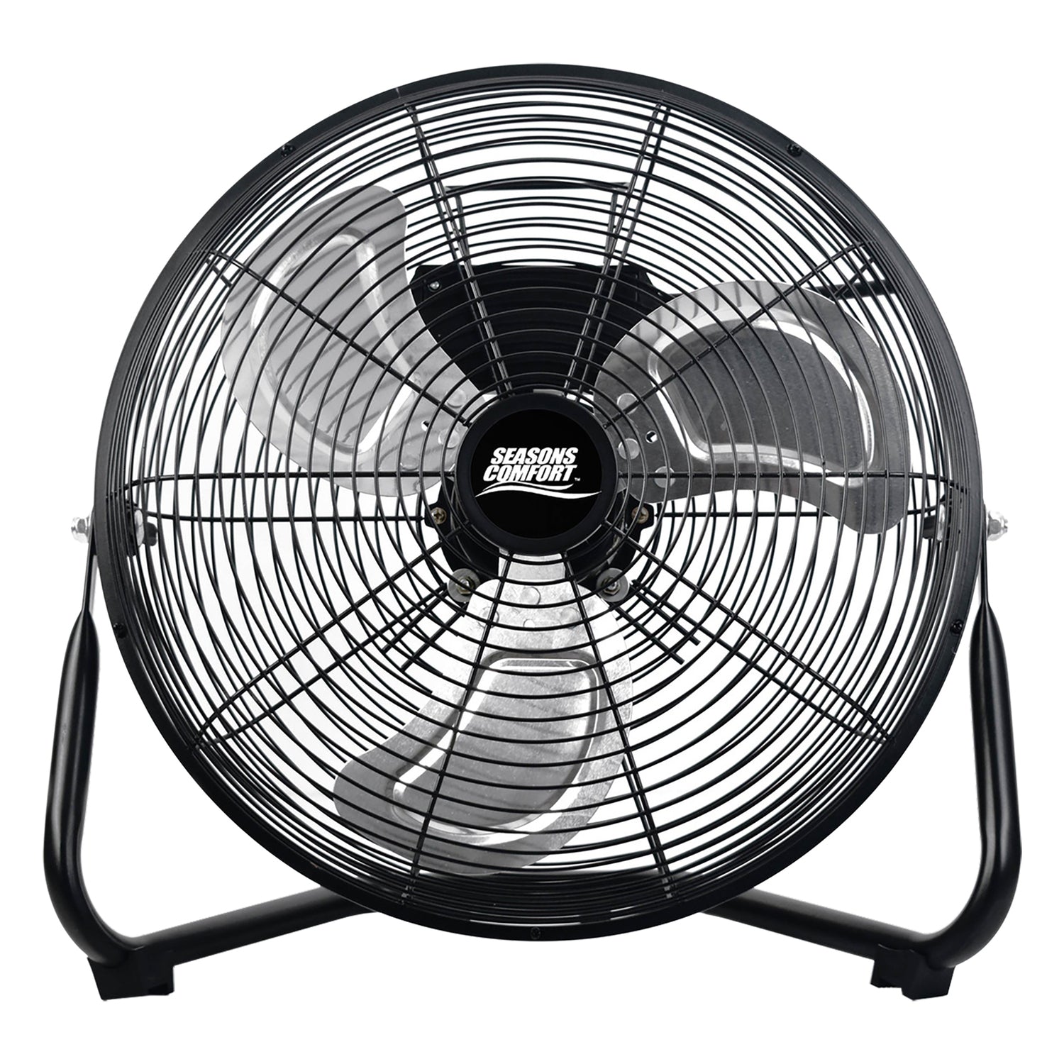 Seasons Comfort 14-In. 3-Speed High-Velocity Heavy-Duty Floor Fan, FHV14, Black