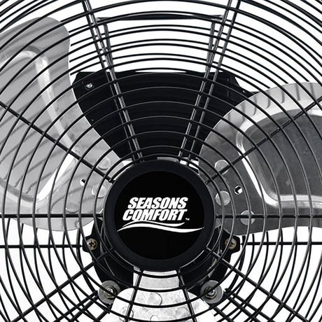 Seasons Comfort 14-In. 3-Speed High-Velocity Heavy-Duty Floor Fan, FHV14, Black