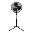 Seasons Comfort 18-In. 3-Speed Oscillating Fan with Pedestal Base, FPD18B, Black