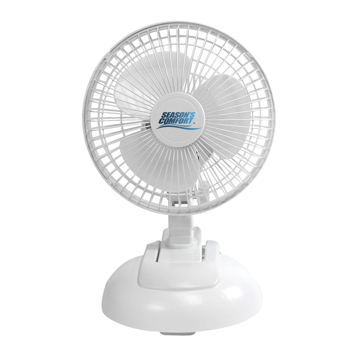 Seasons Comfort 6-In. 2-in-1 Tabletop and Clip-on Portable Fan, FTC6, White