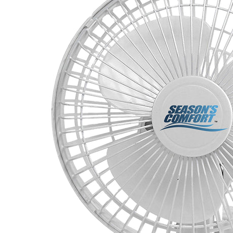 Seasons Comfort 6-In. 2-in-1 Tabletop and Clip-on Portable Fan, FTC6, White