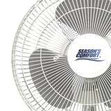 Seasons Comfort 12-In. 3-Speed Oscillating Table Fan, FTT12, White