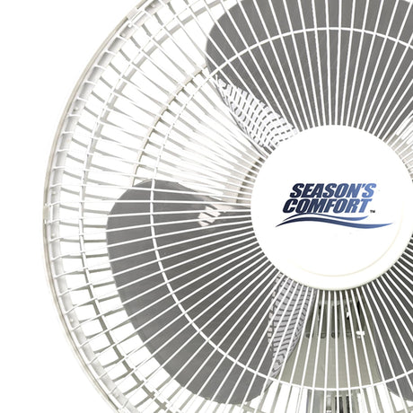 Seasons Comfort 12-In. 3-Speed Oscillating Table Fan, FTT12, White