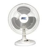 Seasons Comfort 12-In. 3-Speed Oscillating Table Fan, FTT12, White