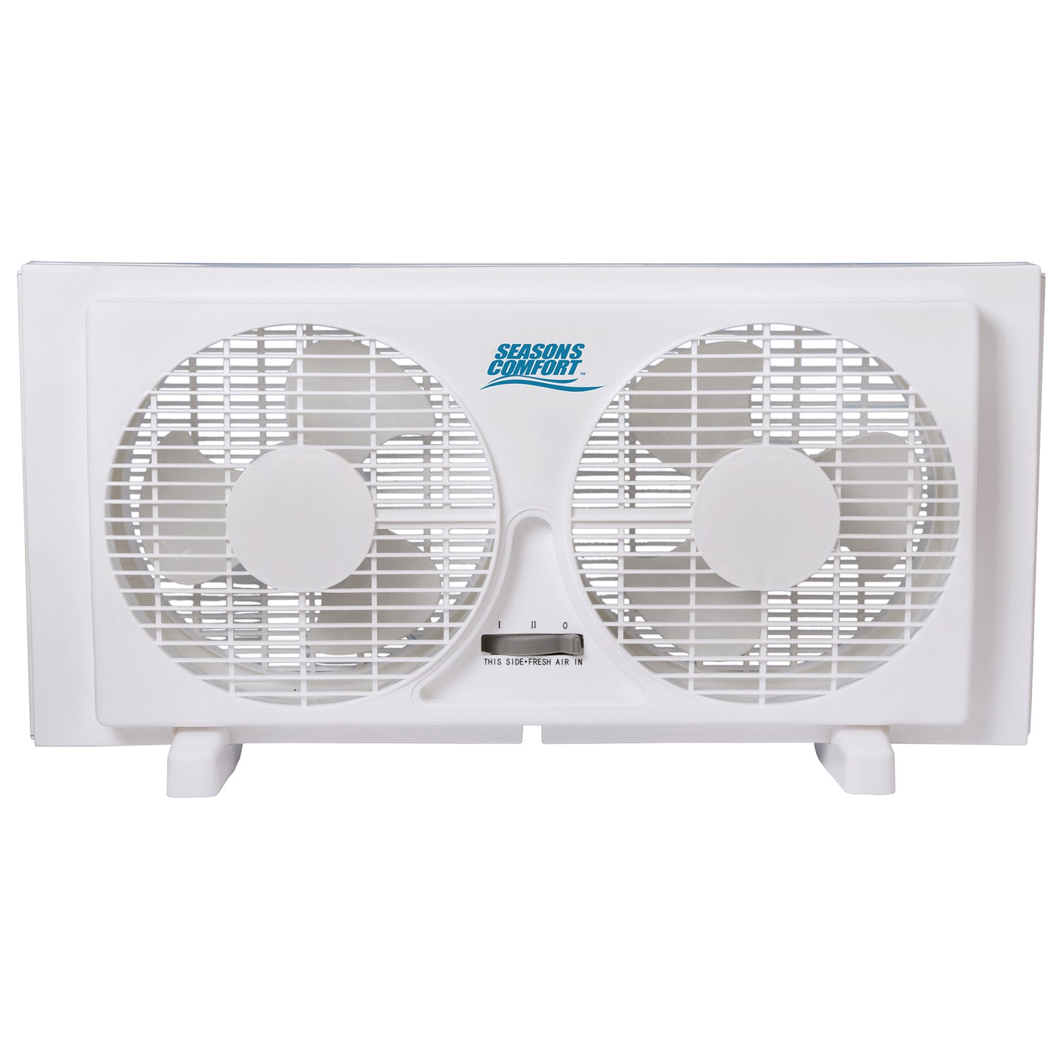 Seasons Comfort 9-In. 2-Speed Reversible Twin Window Fan, FWT9, White
