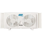 Seasons Comfort 9-In. 2-Speed Reversible Twin Window Fan, FWT9, White