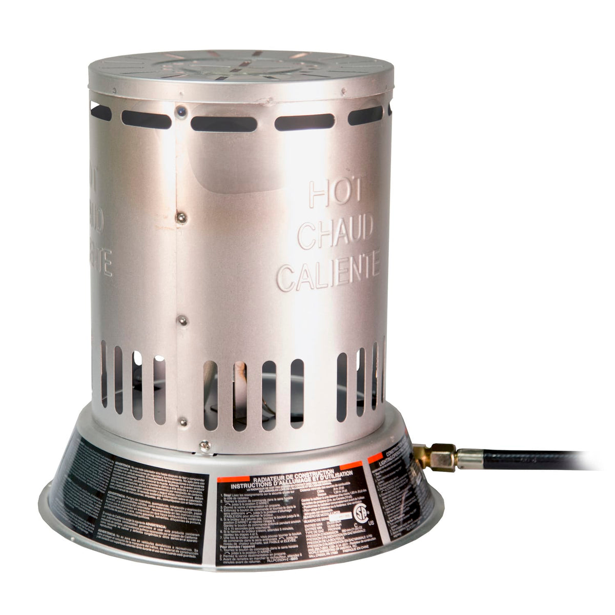 Reddy Heater 15000-25000-BTU Propane Indoor Outdoor 360° Convection Heater with Wind Shield, 10-Ft. Hose, Regulator for 20-Lb. Propane Tanks, LPC25