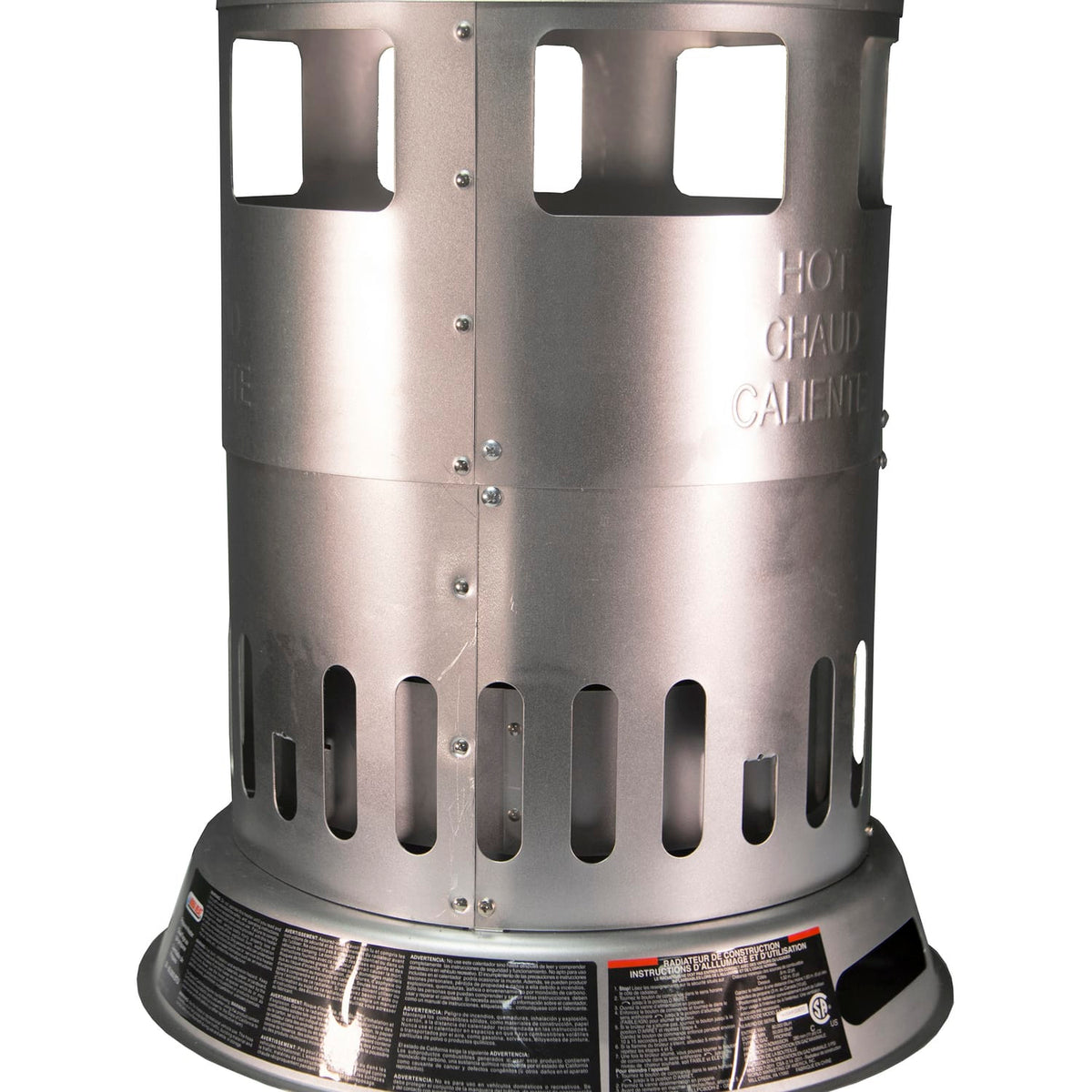 Reddy Heater 50000-80000-BTU Propane Indoor Outdoor 360° Convection Heater with Auto Shutoff, 10-Ft. Hose, Regulator for 20/100-Lb. Tanks, LPC80