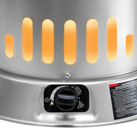 Reddy Heater 50000-80000-BTU Propane Indoor Outdoor 360° Convection Heater with Auto Shutoff, 10-Ft. Hose, Regulator for 20/100-Lb. Tanks, LPC80