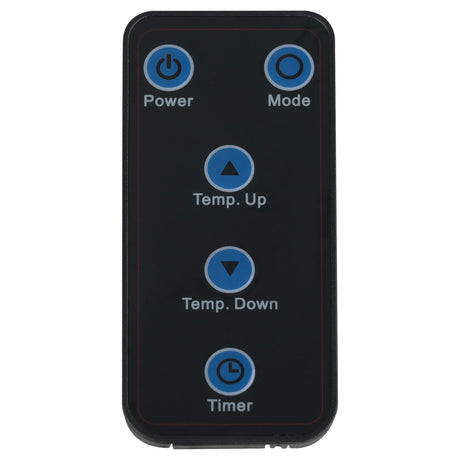 Comfort Glow QDE1250 1500-Watt-Max Tabletop Infrared Quartz Heater with Thermostat and Remote, Black