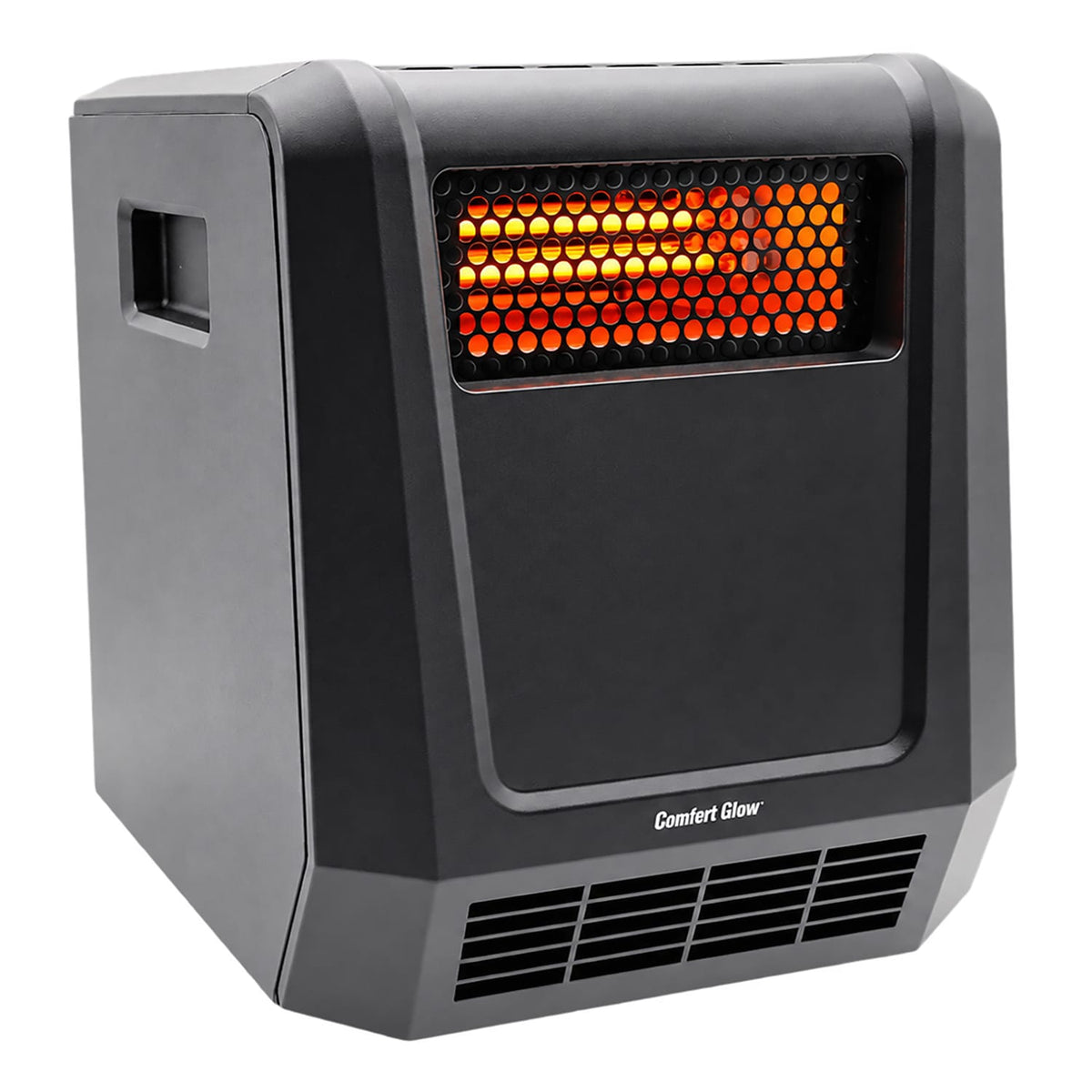 Comfort Glow Portable Electric Forced-Air Infrared Quartz Heater, 1500/750/ECO, 5120 BTUs, 4 Elements, Safety Features, Timer, Remote, 6-Ft. Cord