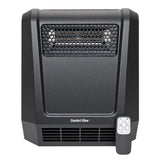 Comfort Glow Portable Electric Forced-Air Infrared Quartz Heater, 1500/750/ECO, 5120 BTUs, 4 Elements, Safety Features, Timer, Remote, 6-Ft. Cord