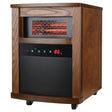 Comfort Glow Portable Electric Cabinet Forced-Air Infrared Quartz Space Heater, 1500/750/ECO Watts, 5120 BTU, Thermostat, Timer, Remote, 6-Ft. Cord
