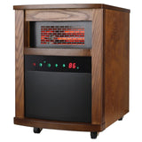 Comfort Glow Portable Electric Cabinet Forced-Air Infrared Quartz Space Heater, 1500/750/ECO Watts, 5120 BTU, Thermostat, Timer, Remote, 6-Ft. Cord