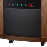 Comfort Glow Portable Electric Cabinet Forced-Air Infrared Quartz Space Heater, 1500/750/ECO Watts, 5120 BTU, Thermostat, Timer, Remote, 6-Ft. Cord