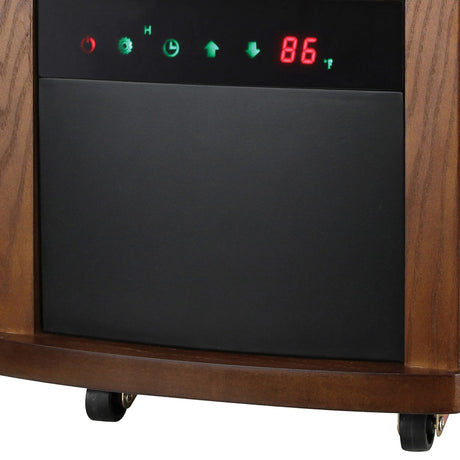 Comfort Glow Portable Electric Cabinet Forced-Air Infrared Quartz Space Heater, 1500/750/ECO Watts, 5120 BTU, Thermostat, Timer, Remote, 6-Ft. Cord