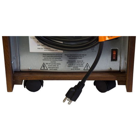 Comfort Glow Portable Electric Cabinet Forced-Air Infrared Quartz Heater, 1500/750/ECO, 5120 BTUs, 6 Elements, LED Display, Remote, 6-Ft. Cord