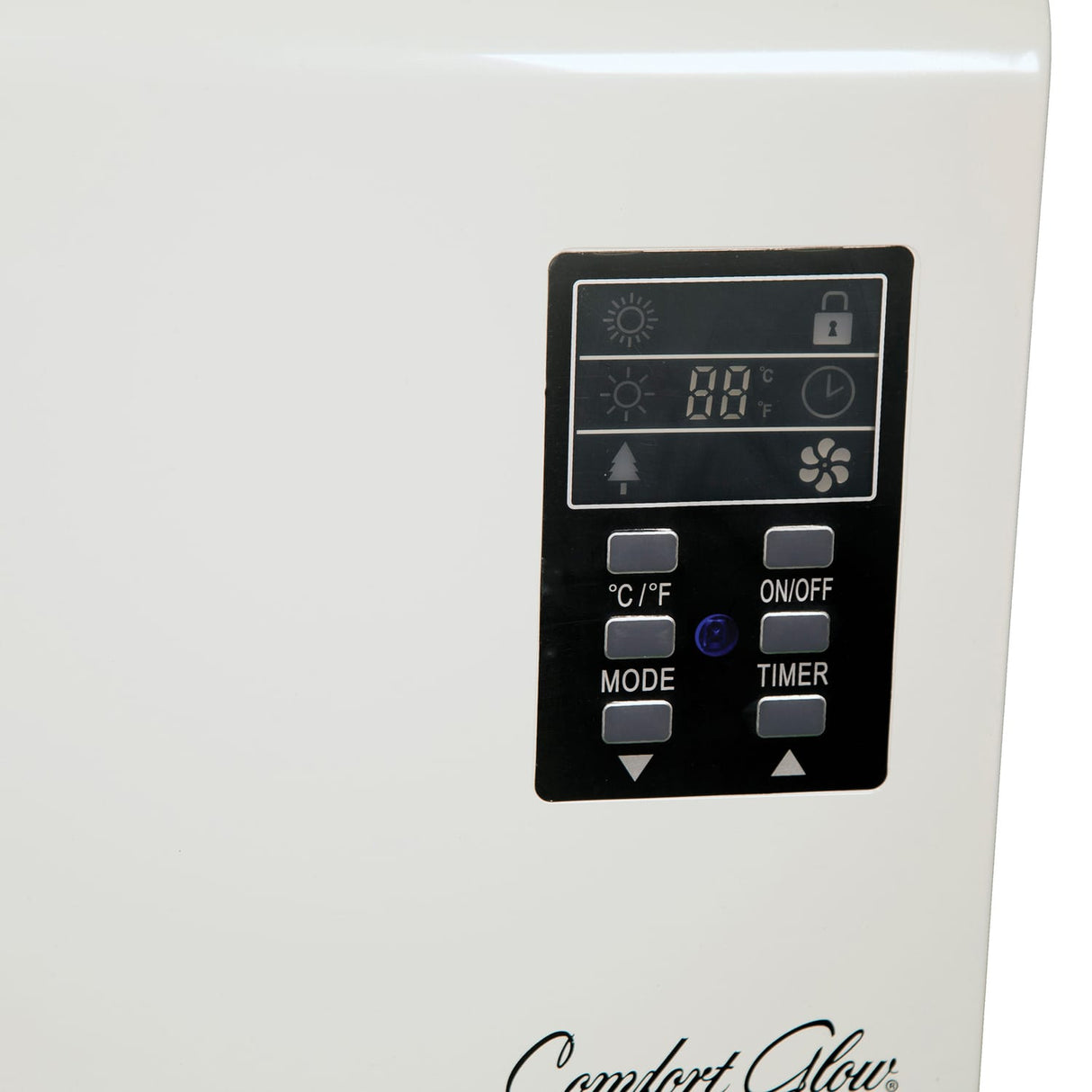 Comfort Glow QWH2100 1500-Watt-Max Infrared Quartz Wall-Mount Heater with Thermostat and Remote, White