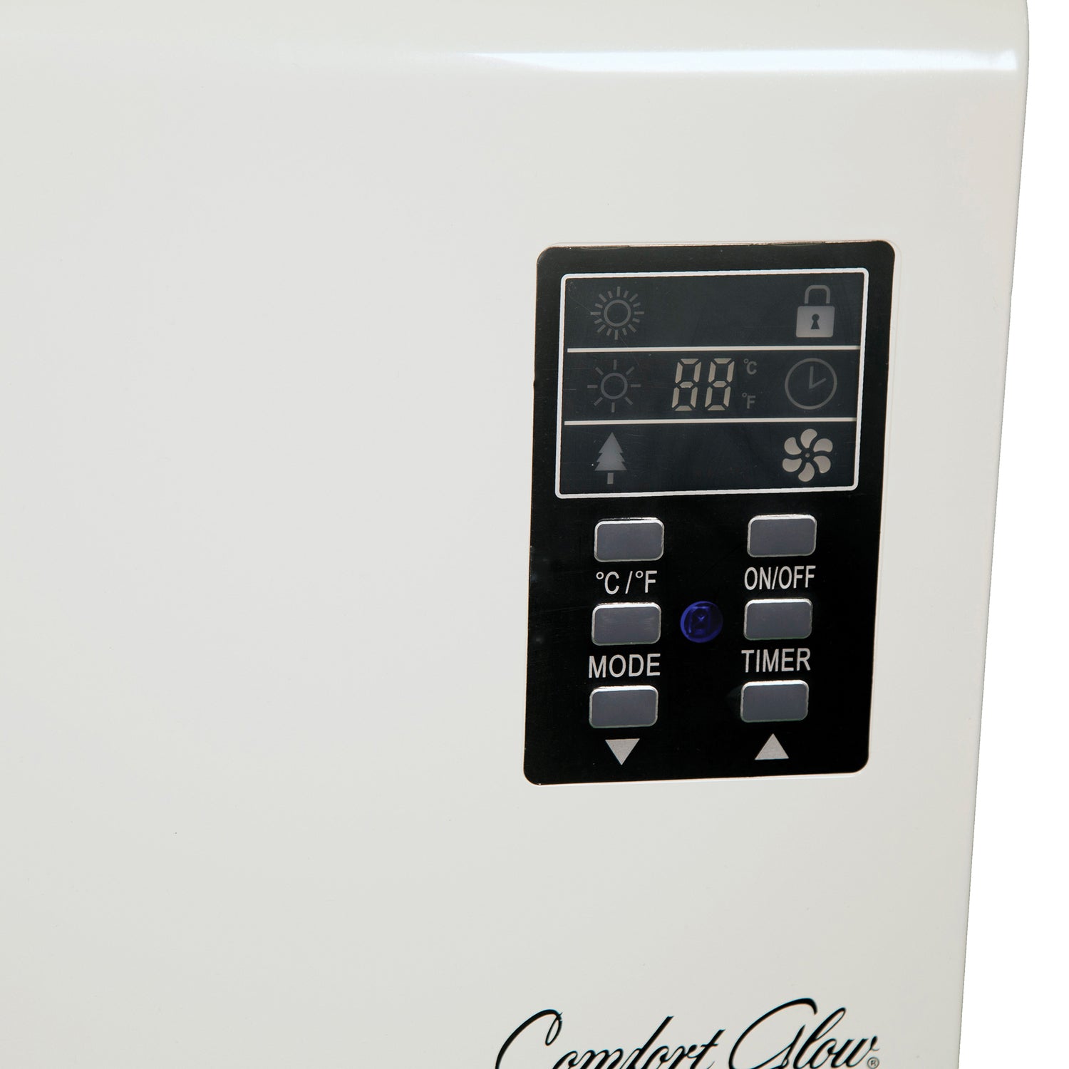 Comfort Glow QWH2100 1500-Watt-Max Infrared Quartz Wall-Mount Heater with Thermostat and Remote, White