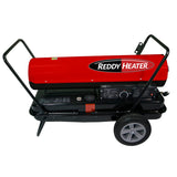 Reddy Heater Portable Forced-Air Kerosene/Multi-Fuel Heater, 220000 BTUs, 650 CFM, 13-Gallon Tank, Dual Heat Controls, Electronic Start, Fuel Gauge