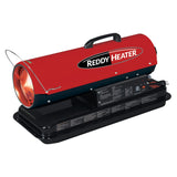 Reddy Heater Portable Forced-Air Kerosene/Multi-Fuel Heater, 50000 BTUs, 175 CFM, 5-Gallon Tank, Electronic Start, Aux Outlet, Safety Features