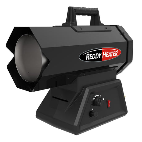 Reddy Heater Portable Forced-Air Hybrid Cordless/Corded Outdoor Propane Heater, 60000 BTUs, 10-Ft. Hose, Regulator for 20-Lb. Propane Tanks