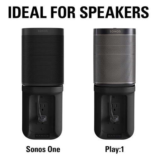 SANUS WSOS1-B1 Sonos One/One SL/ PLAY:1 Speakers Outlet Shelf Black