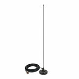 Tram 150 MHz to 155 MHz VHF Pre-Tuned Magnet Antenna, 19-1/4-In. Tall with 12-Ft. RG58 Cable and PL-259 Connector