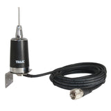 Tram Pre-Tuned 144MHz–148MHz VHF/430MHz–450MHz UHF Dual-Band Amateur Trunk or Hole Mount Antenna Kit with PL-259 Connector