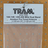 Tram Pre-Tuned 144MHz–148MHz VHF/430MHz–450MHz UHF Dual-Band Amateur Trunk or Hole Mount Antenna Kit with PL-259 Connector