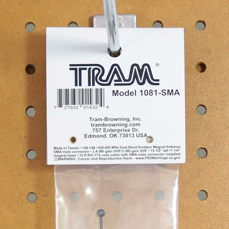 Tram 144MHz/430MHz Dual-Band Magnet Antenna with SMA-Male Connector