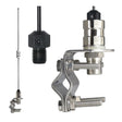 Tram 140 to 170 MHz VHF/430 to 450 MHz UHF 17-1/4-In. Tall Pre-Tuned Dual-Band Amateur Antenna with Stainless Steel Mirror Mount