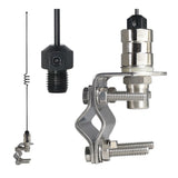 Tram 140 to 170 MHz VHF/430 to 450 MHz UHF 17-1/4-In. Tall Pre-Tuned Dual-Band Amateur Antenna with Stainless Steel Mirror Mount